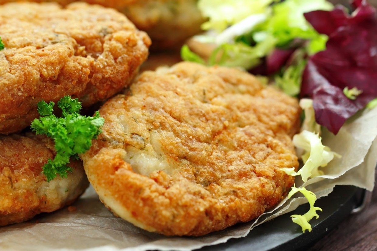 Куриные котлеты с цветной капустой Куриные котлеты с цветной капустой