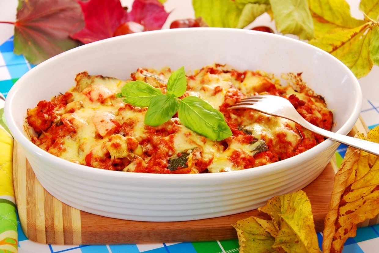 Картофельная запеканка с фаршем и цукини Картофельная запеканка с фаршем и цукини