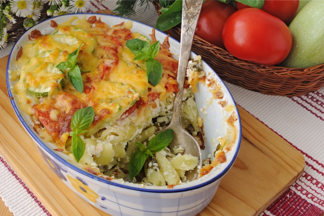 Запеканка из кабачков с макаронами Запеканка из кабачков с макаронами