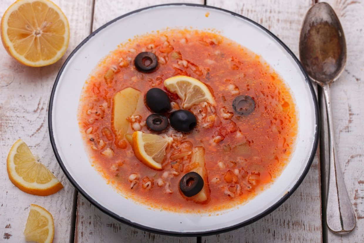 Солянка с перловкой