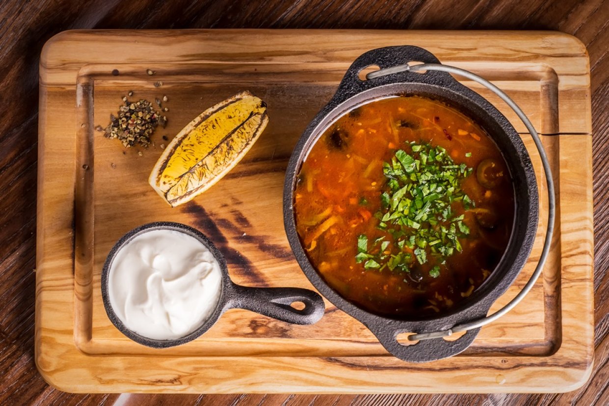 Солянка с сердечками Солянка с сердечками