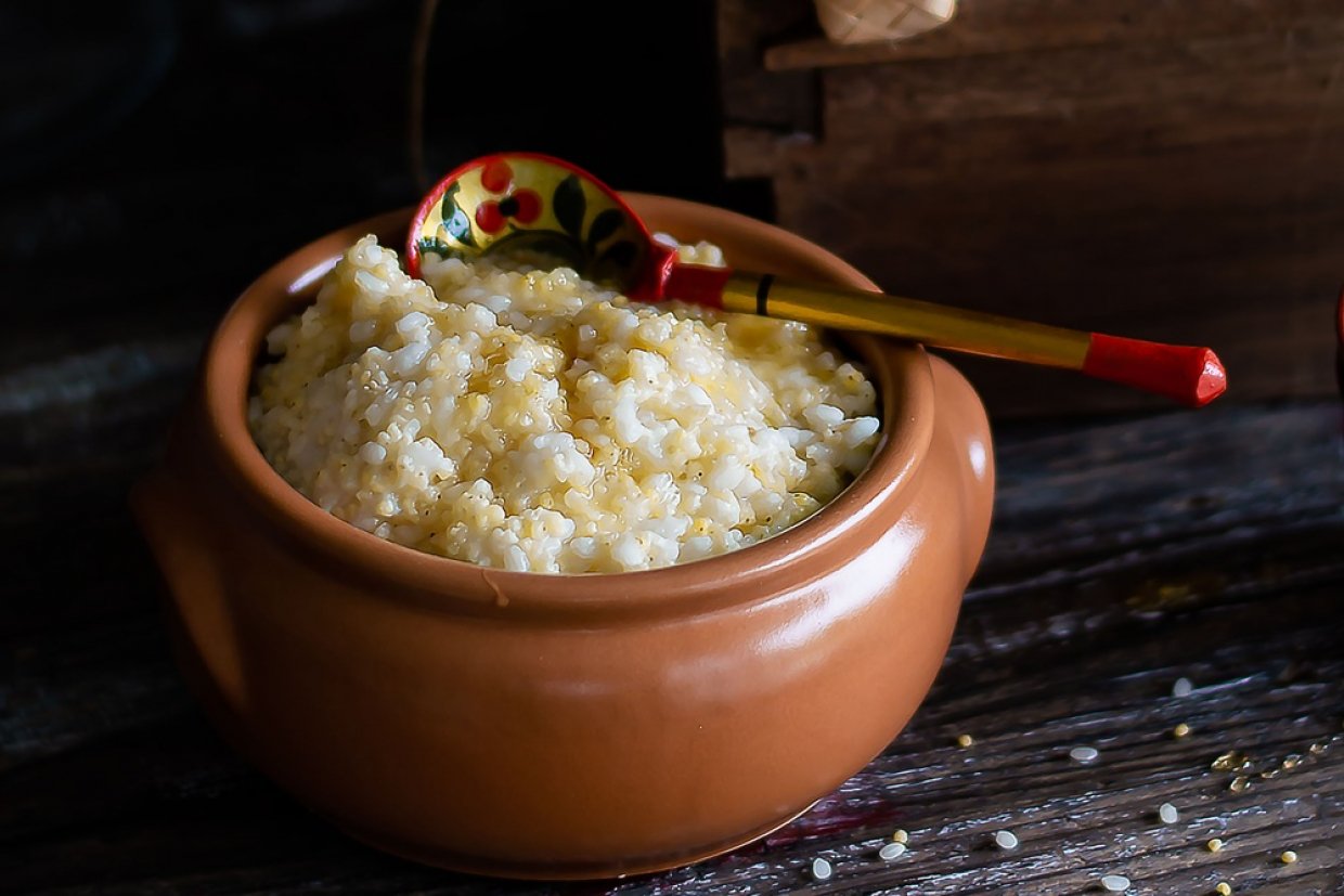 Рисовая каша с пшеном в горшочках Рисовая каша с пшеном в горшочках