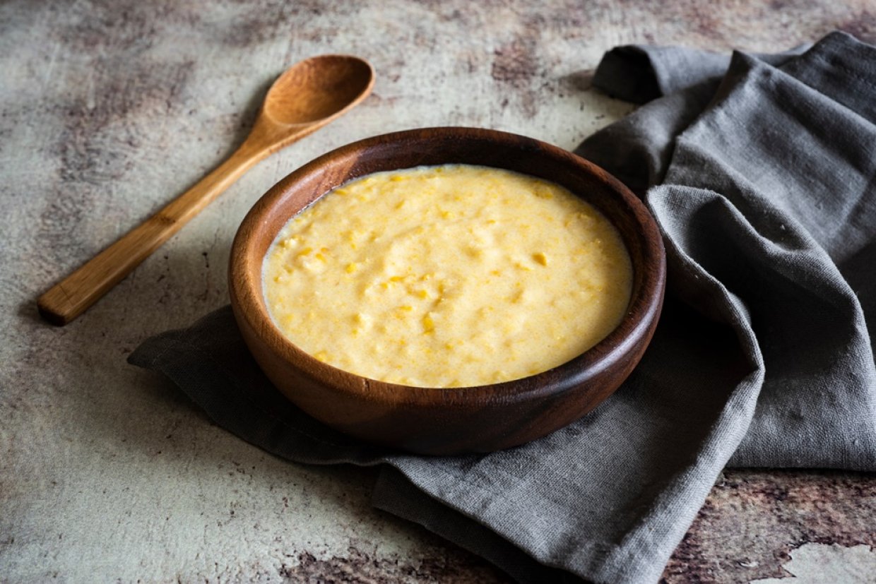 Сладкая кукурузная каша на молоке Сладкая кукурузная каша на молоке