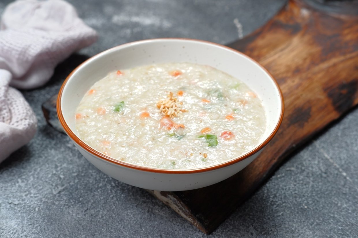 Ячневая каша на молоке с овощами Ячневая каша на молоке с овощами