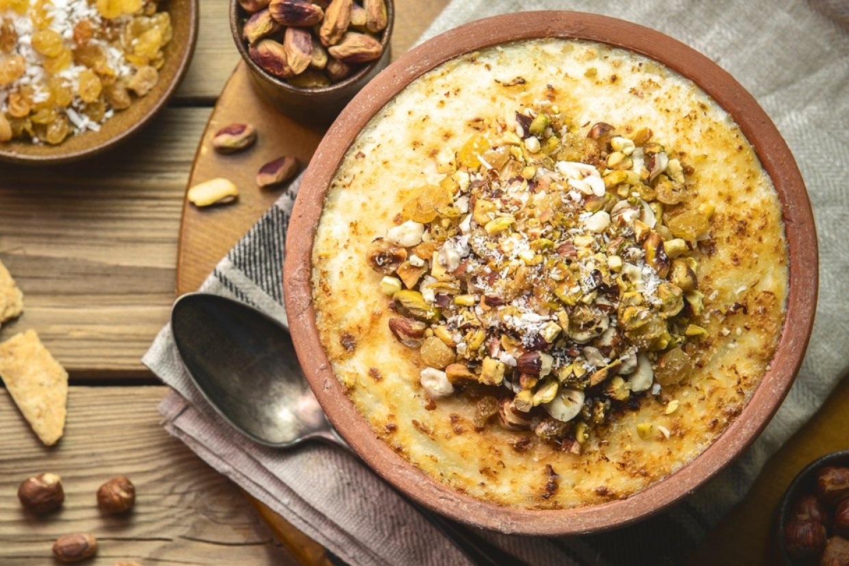 Пшеничная каша с сыром в горшочках Пшеничная каша с сыром в горшочках