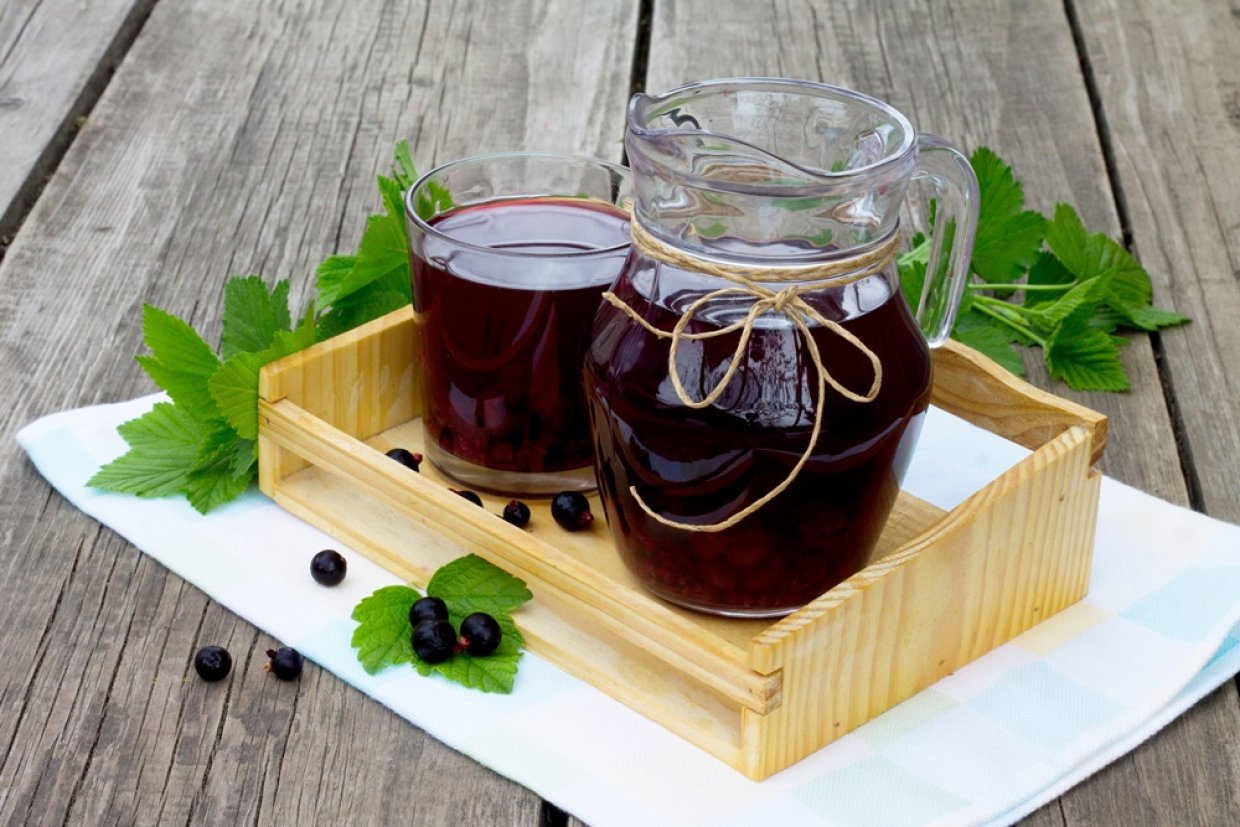Компот из смородины и черники Компот из смородины и черники