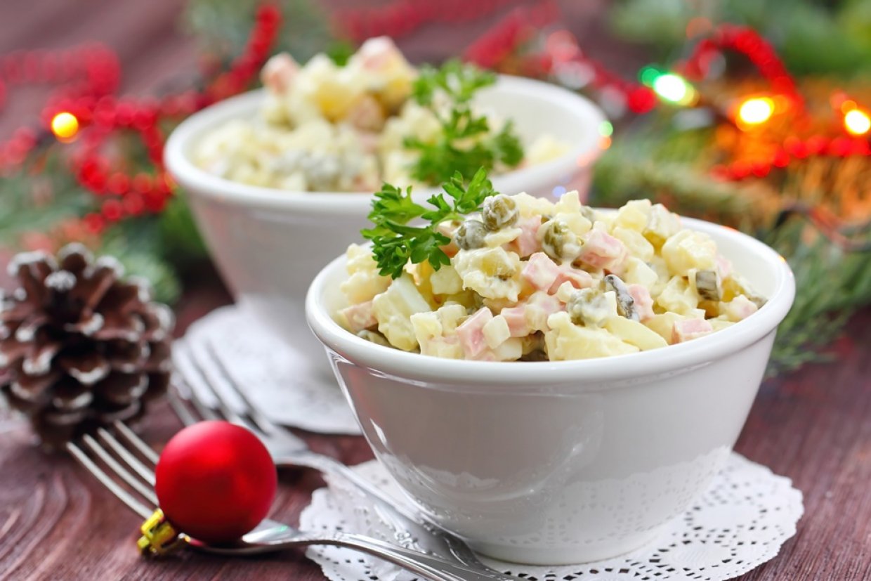 Оливье без моркови Оливье без моркови