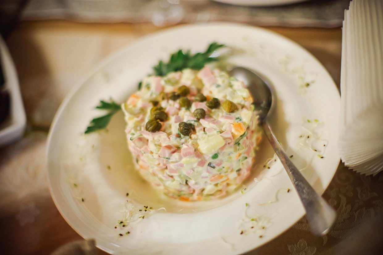 Оливье с каперсами Оливье с каперсами
