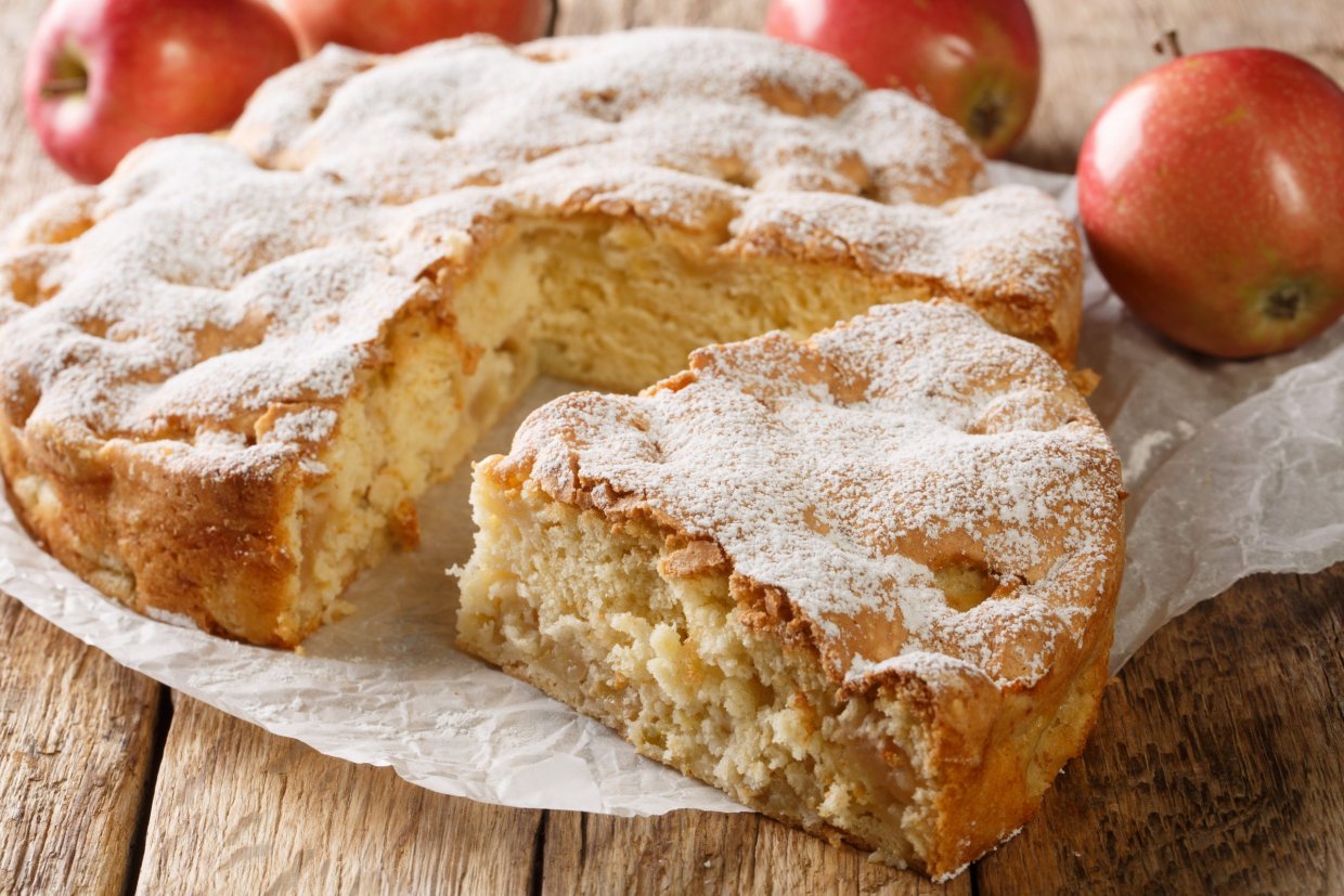 Шарлотка с яблоками в мультиварке Шарлотка с яблоками в мультиварке
