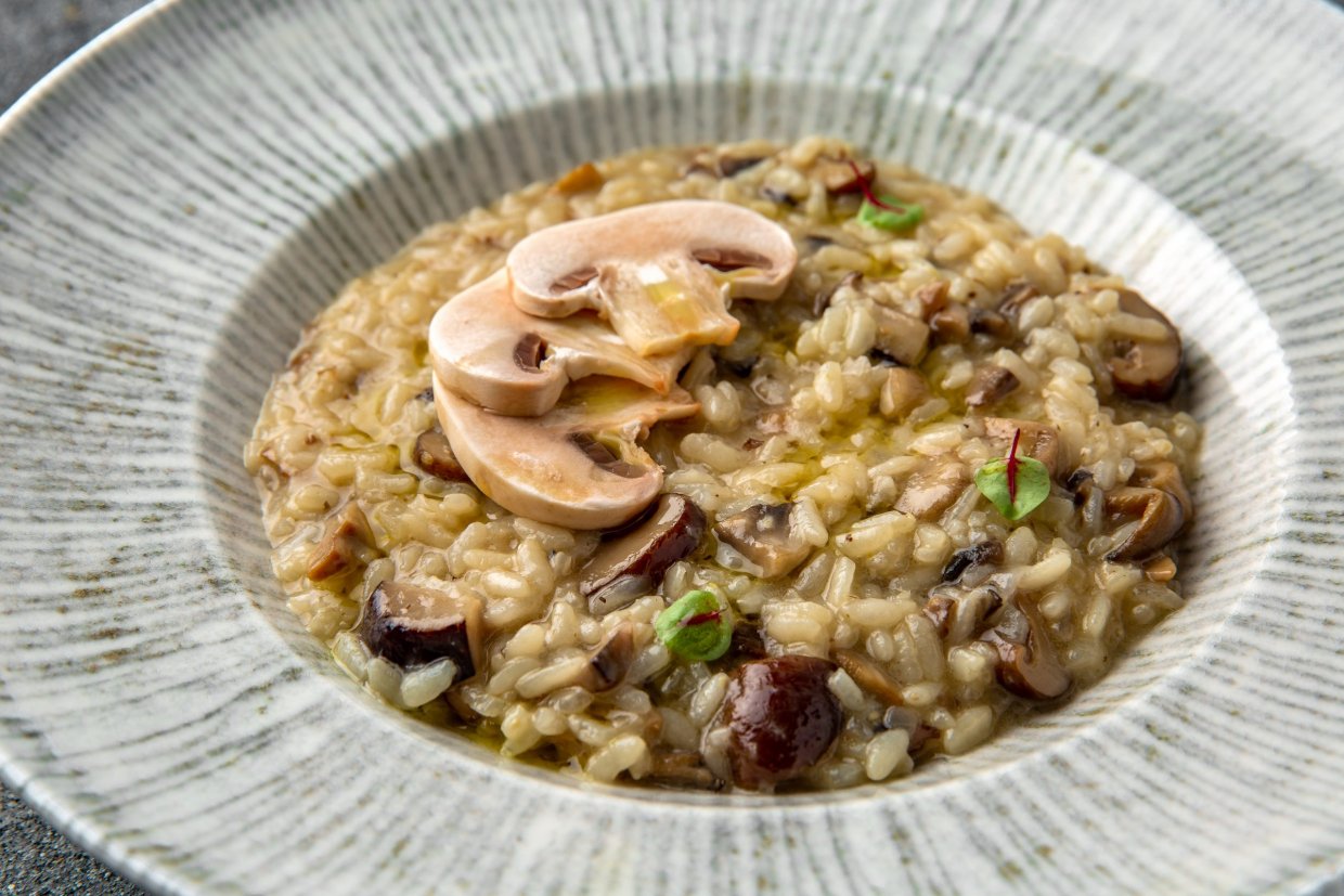 Ризотто с грибами и курицей Ризотто с грибами и курицей