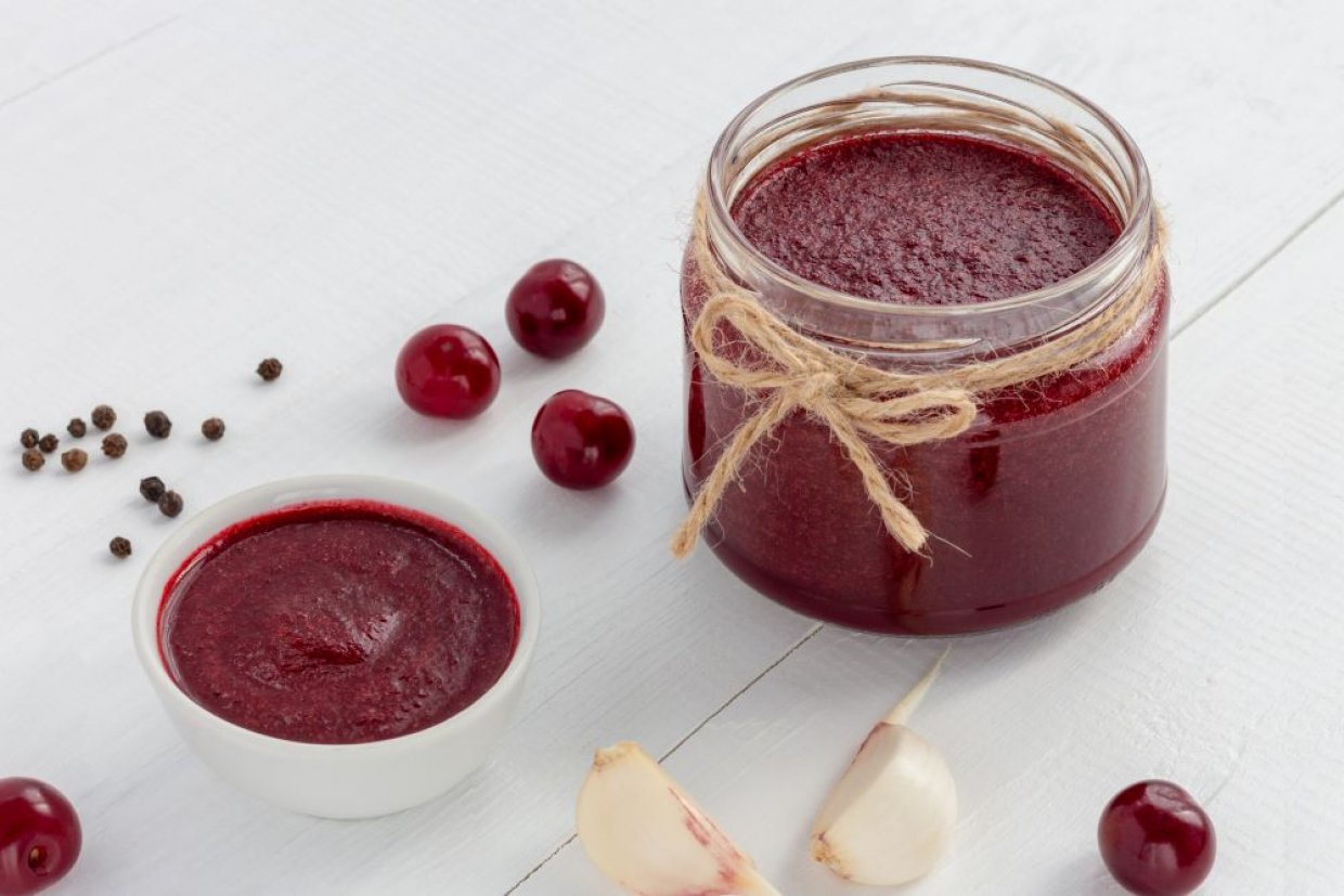 Вишневый соус к мясу на зиму Вишневый соус к мясу на зиму