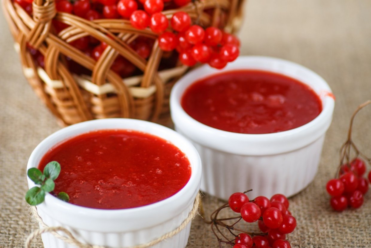 Соус из калины к мясу на зиму