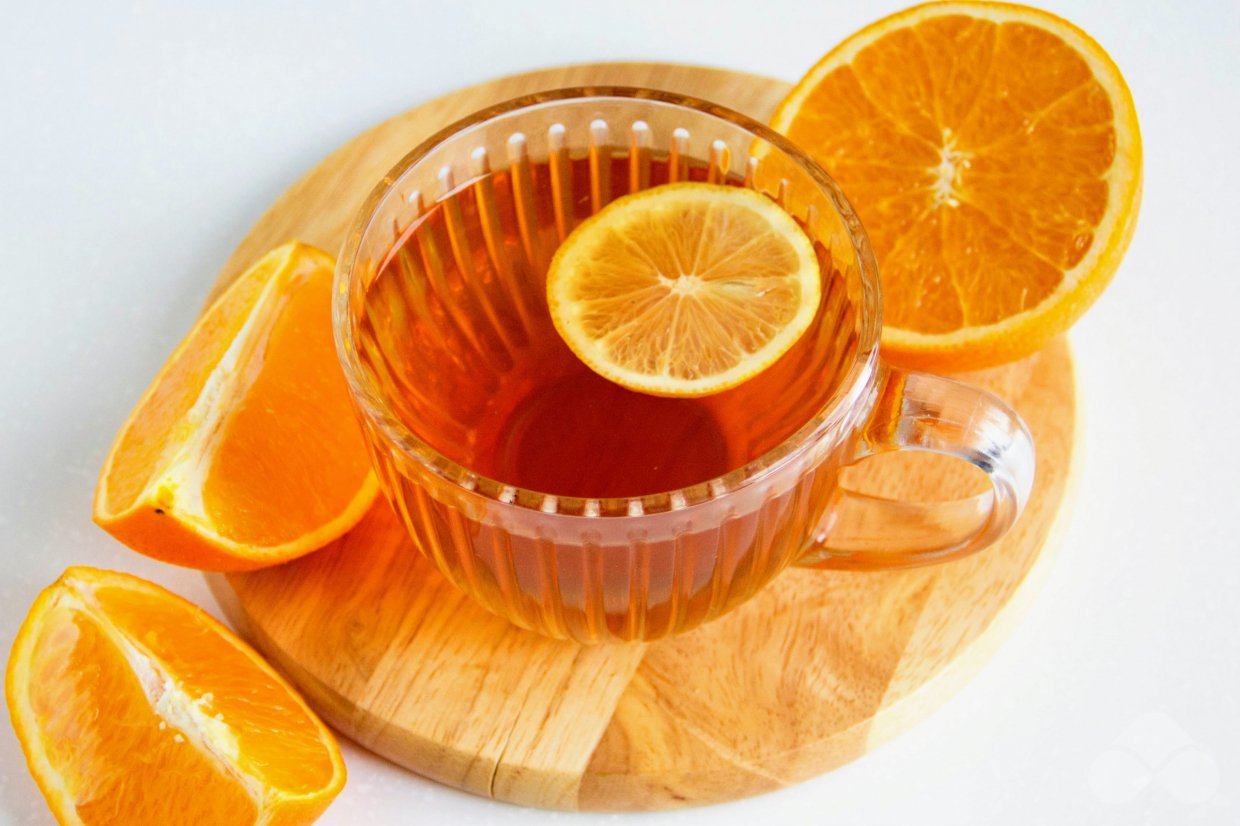 Чай с лимоном и апельсином