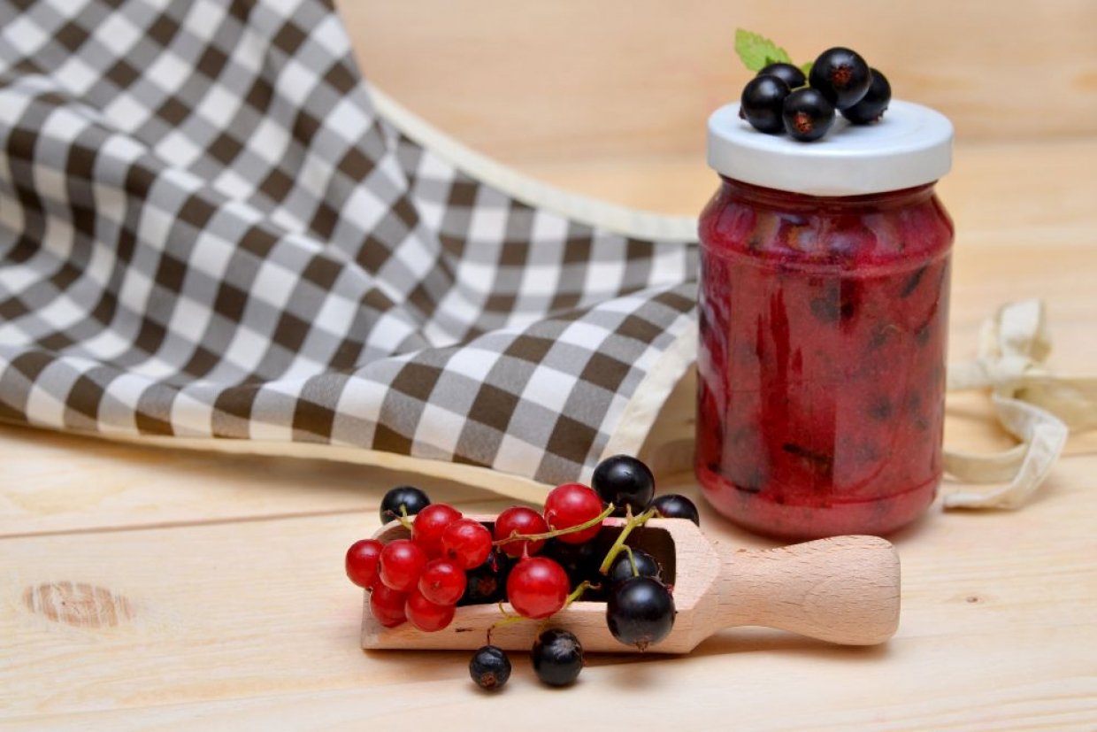 Желе из красной и черной смородины Желе из красной и черной смородины