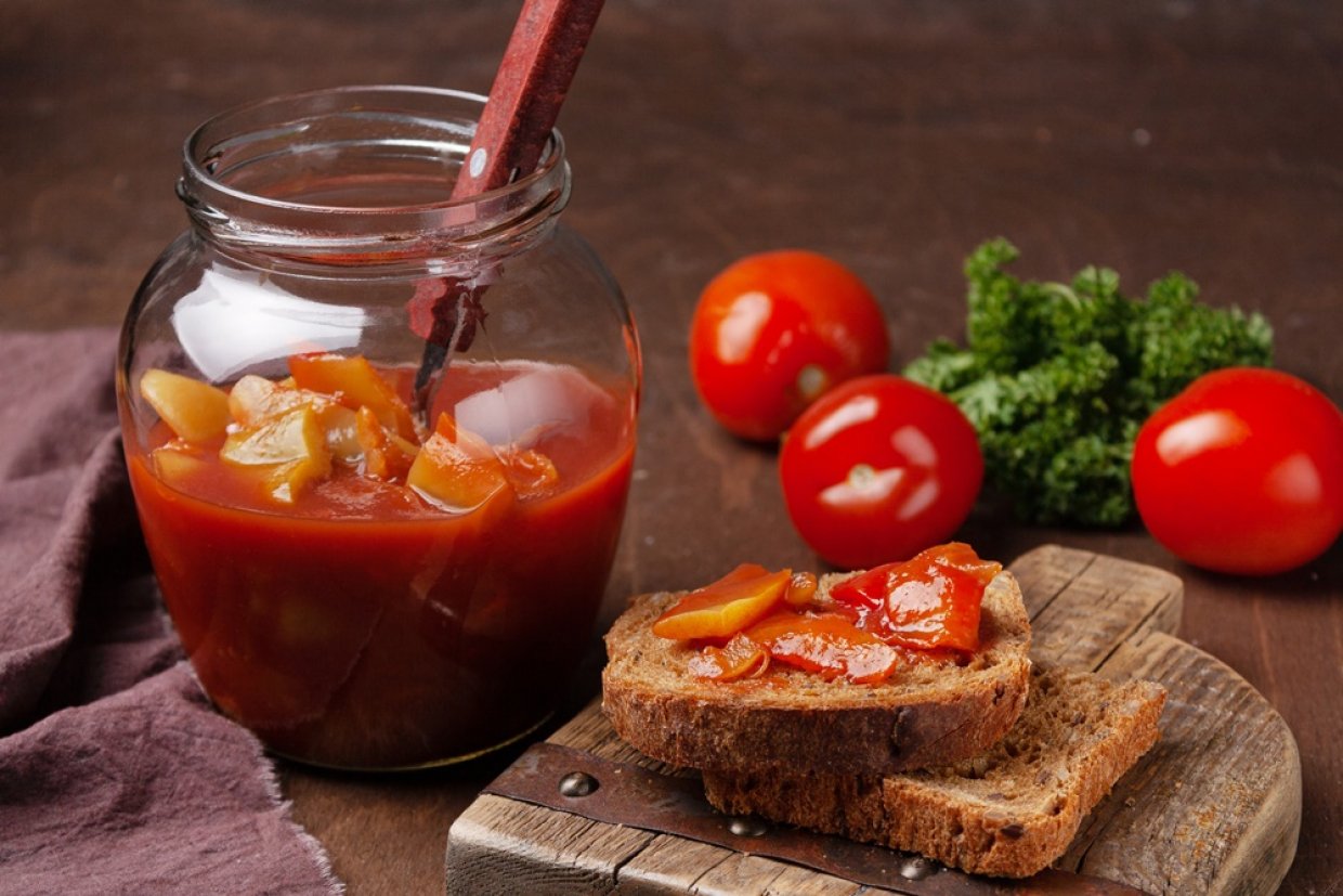 Лечо из болгарского перца с помидорами и рисом на зиму Лечо из болгарского перца с помидорами и рисом на зиму