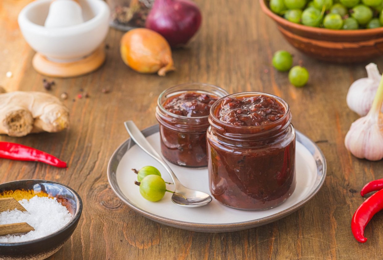Соус из крыжовника к мясу на зиму Соус из крыжовника к мясу на зиму