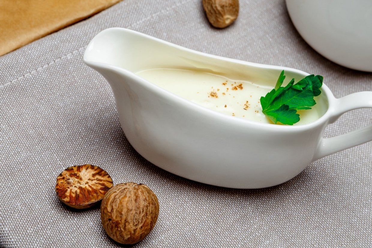 Классический соус бешамель для жульена с курицей и грибами Классический соус бешамель для жульена с курицей и грибами