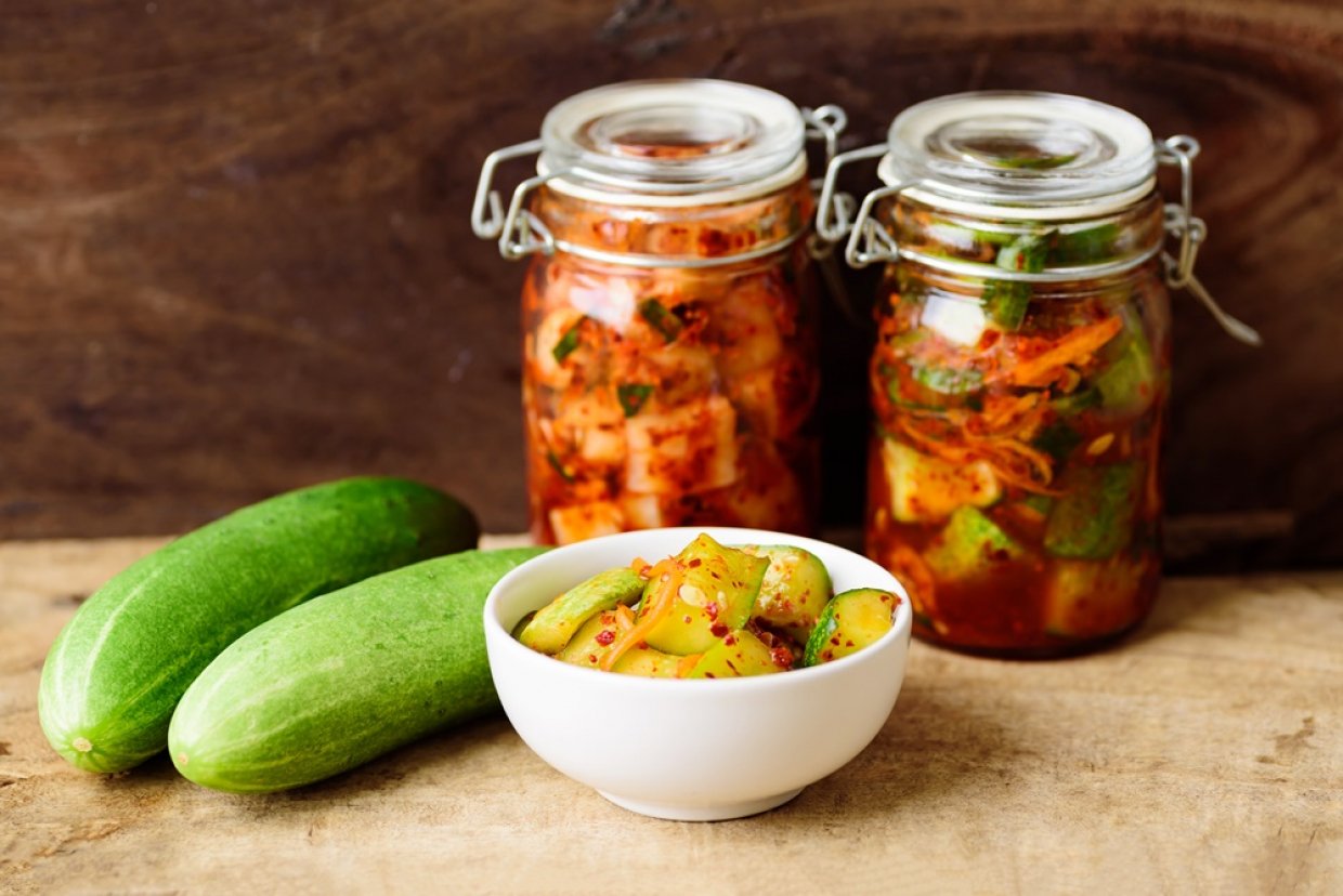 Кабачки с огурцами по-корейски на зиму Кабачки с огурцами по-корейски на зиму