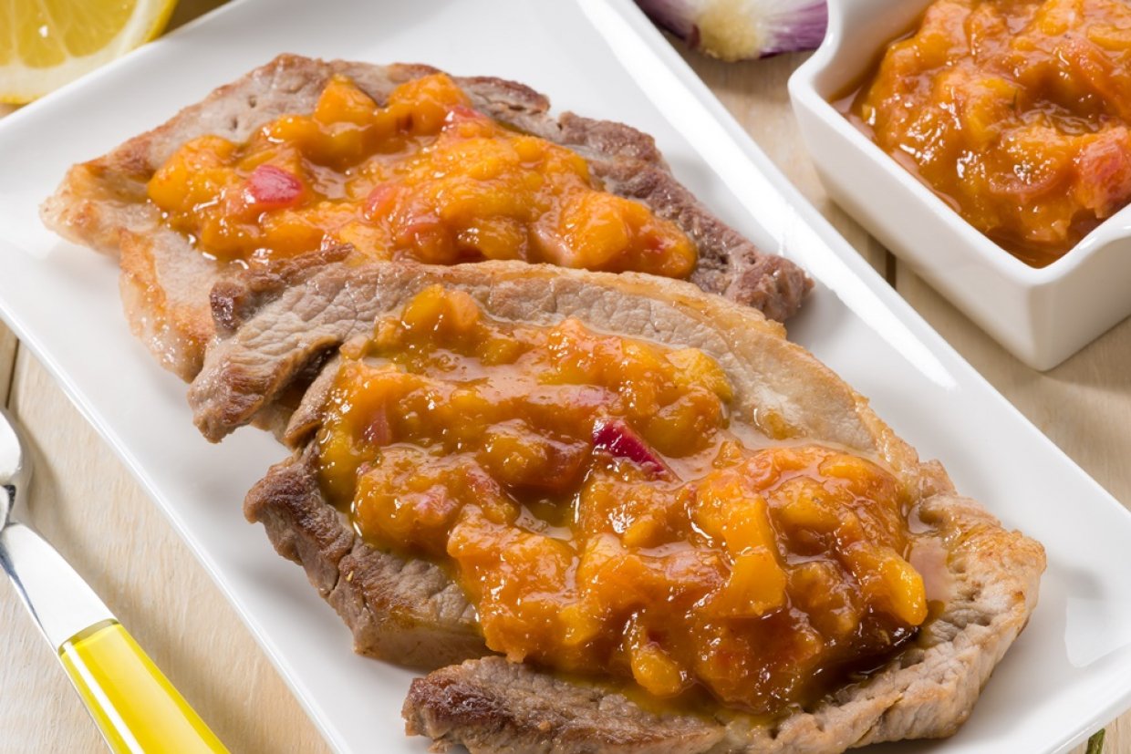 Соус к мясу из манго