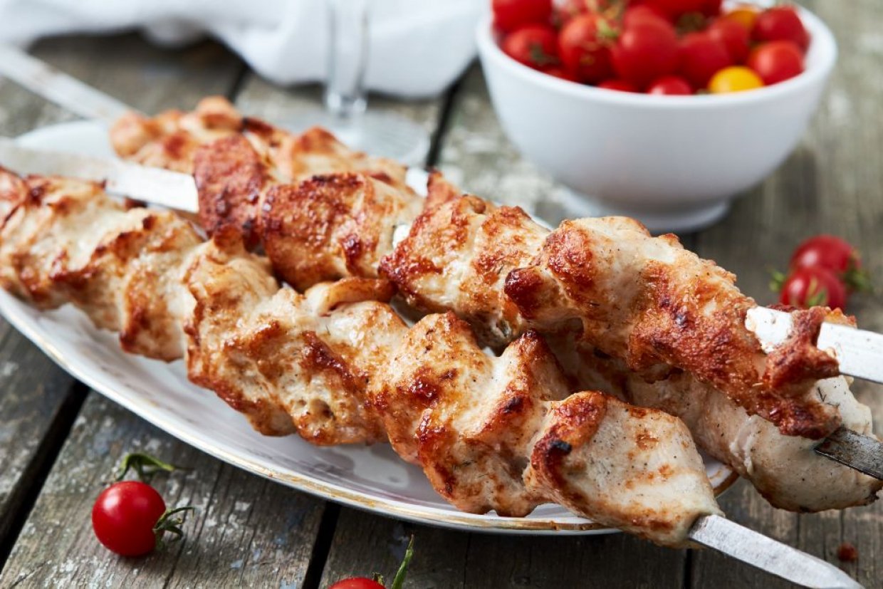 Шашлык из свинины на мангале Шашлык из свинины на мангале