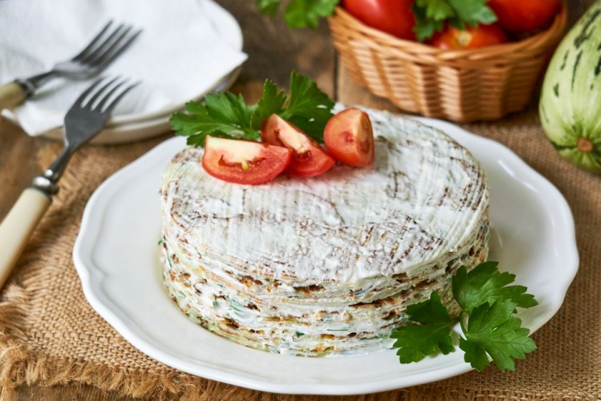 Постный кабачковый торт Постный кабачковый торт