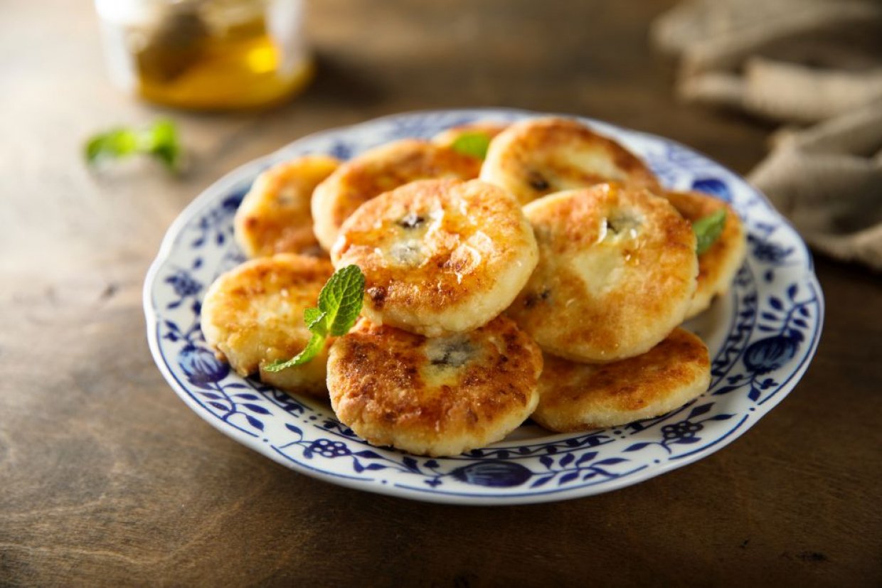 Сырники с голубикой Сырники с голубикой