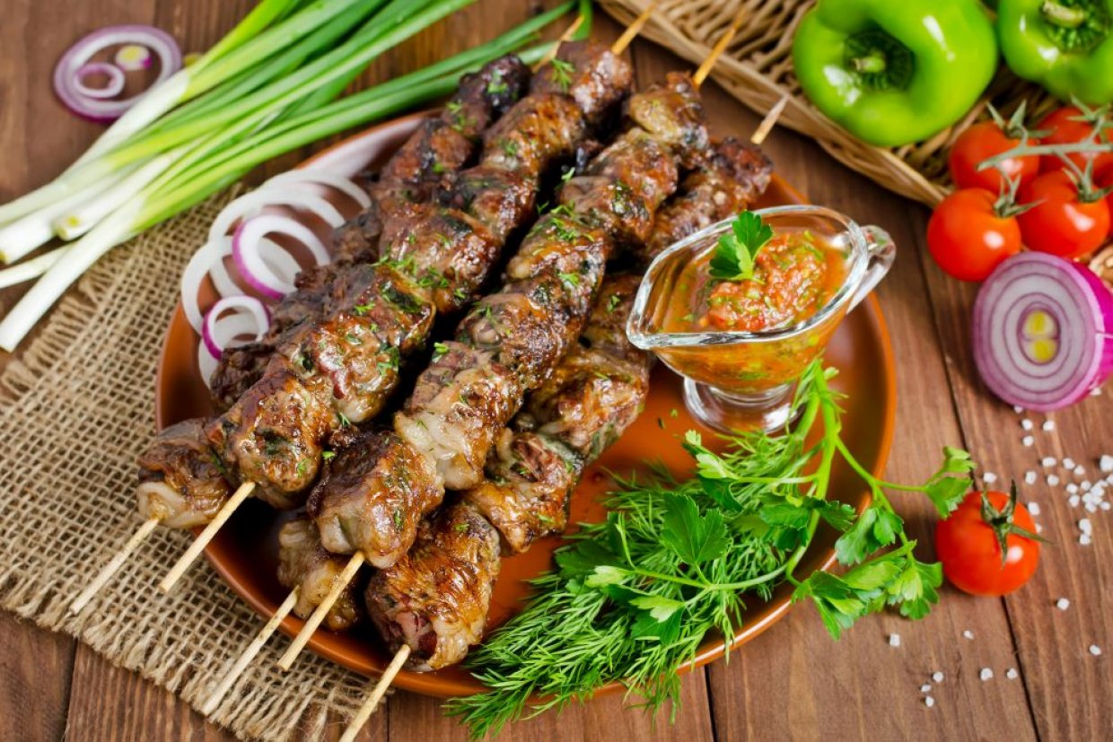 Ханский шашлык из печени Ханский шашлык из печени