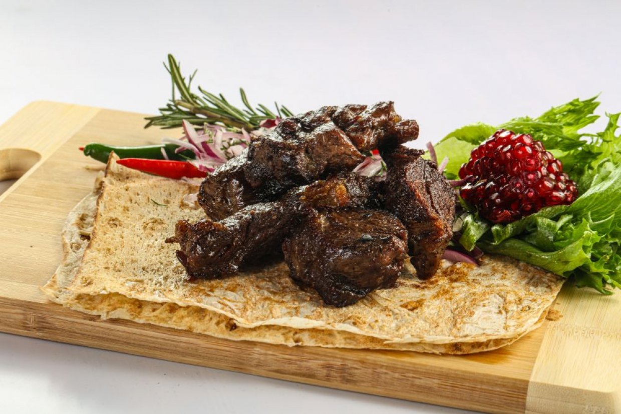 Шашлык из говядины с уксусом и луком Шашлык из говядины с уксусом и луком
