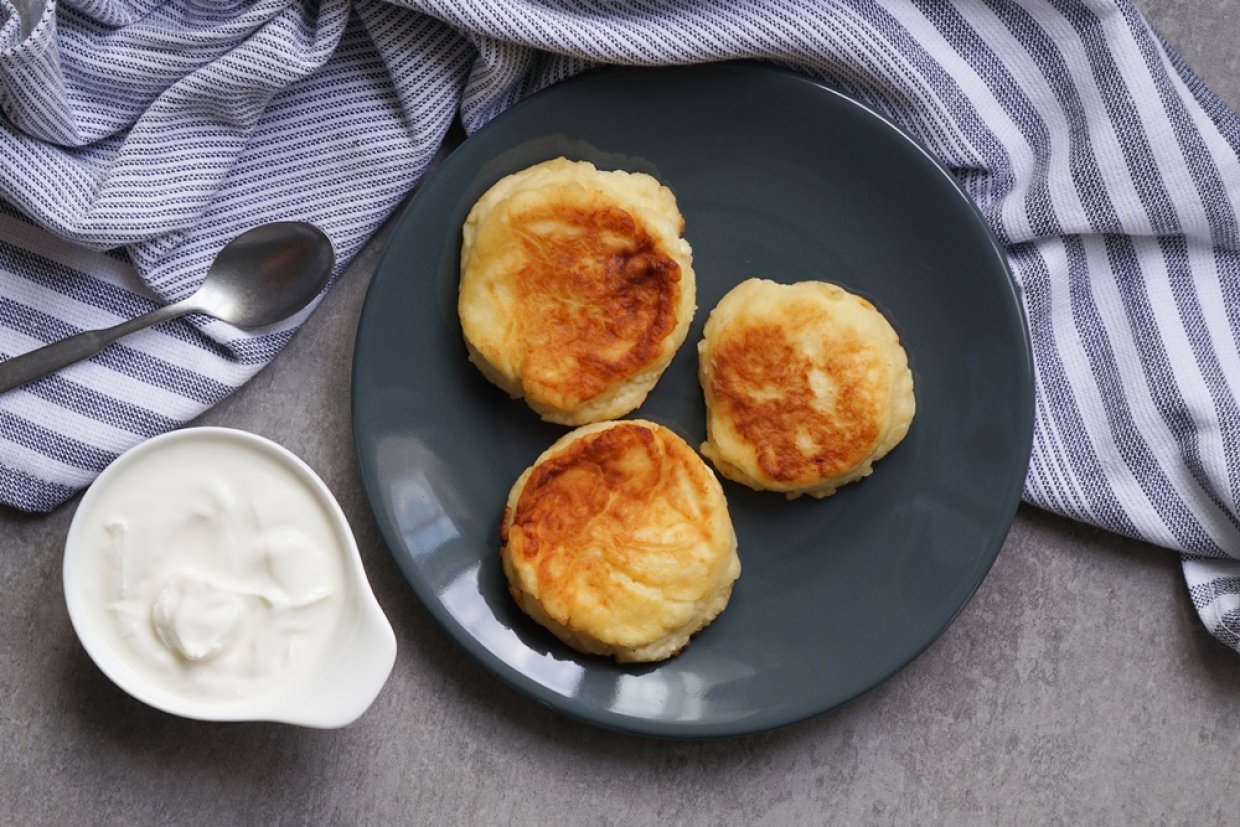 Сырники с геркулесом Сырники с геркулесом