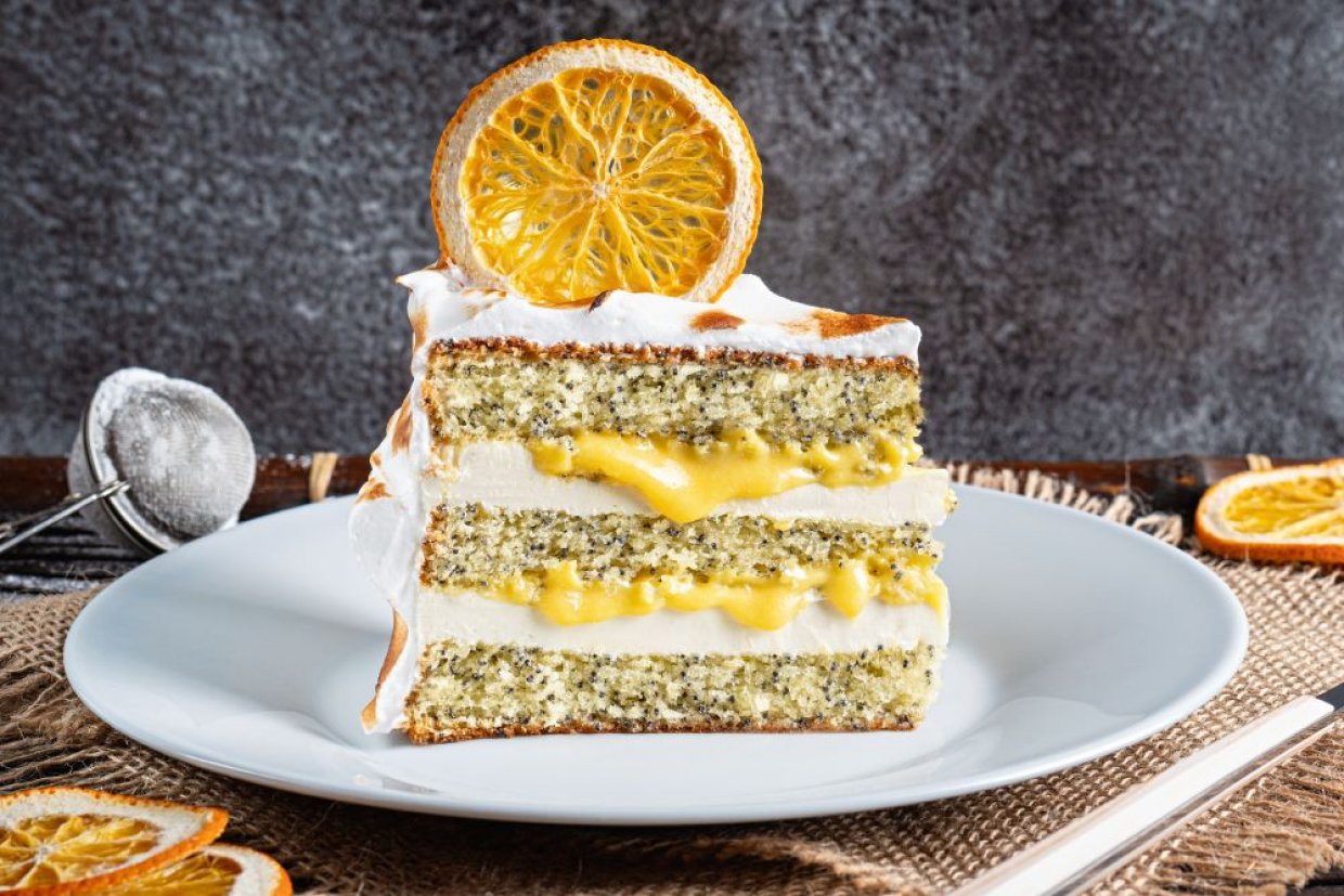 Лимонный торт с маком Лимонный торт с маком