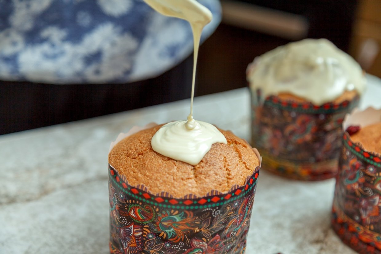 Миндальная глазурь для кулича Миндальная глазурь для кулича