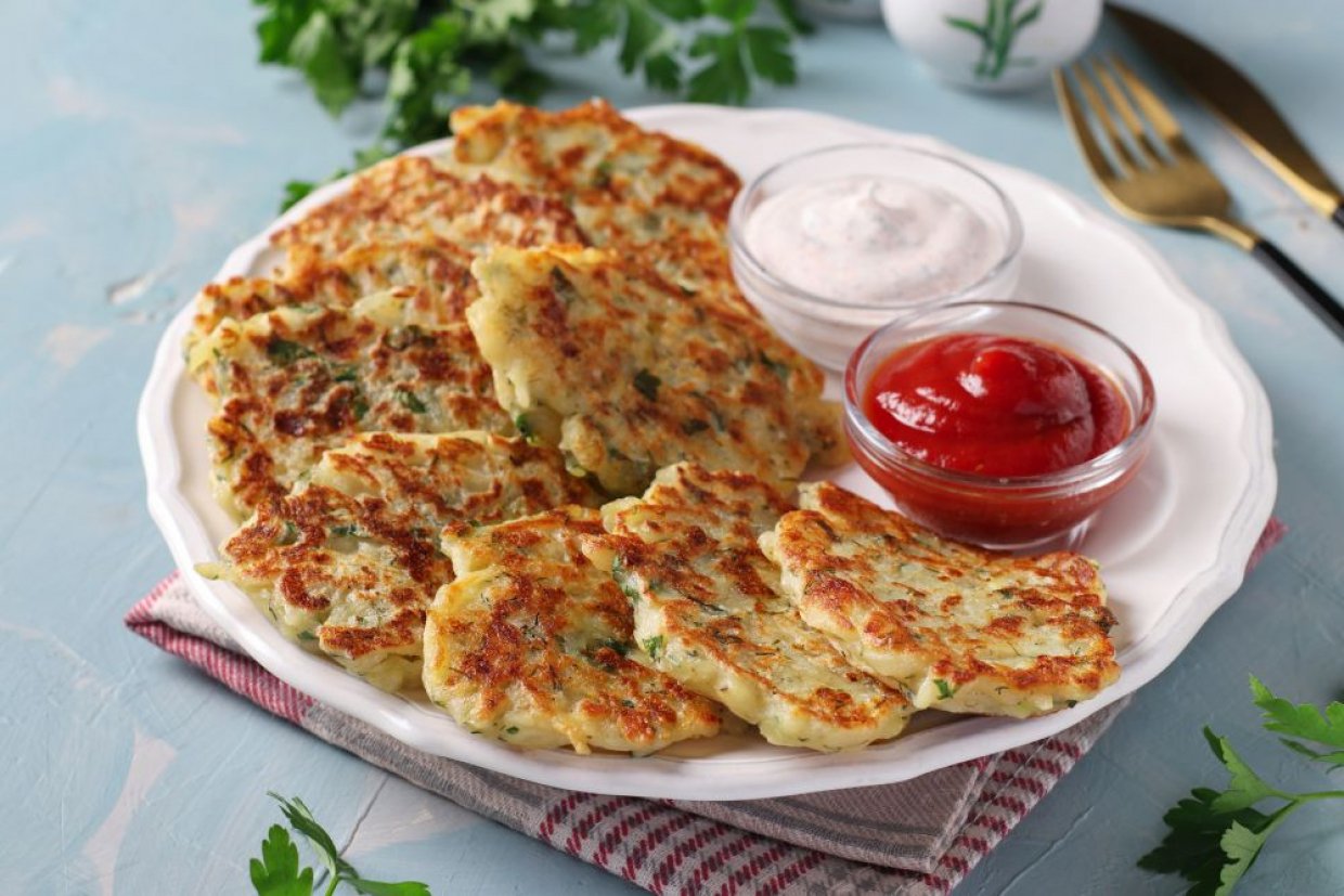 Кабачковые оладьи с сыром Кабачковые оладьи с сыром
