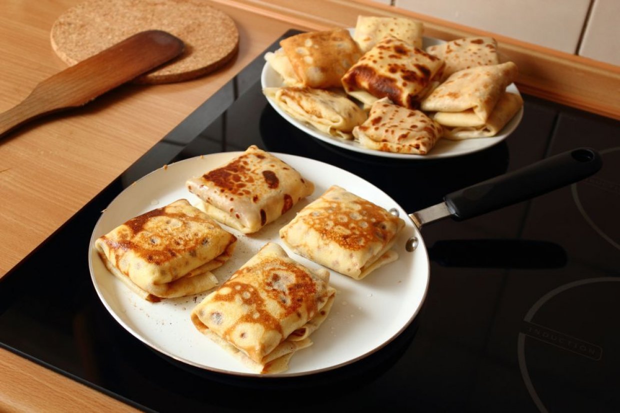 Блины с мясом и творогом Блины с мясом и творогом