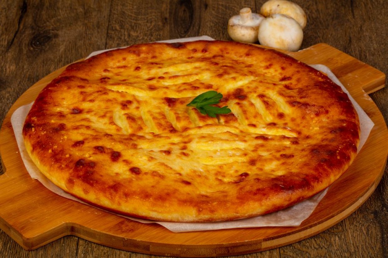 Осетинский пирог с грибами Осетинский пирог с грибами