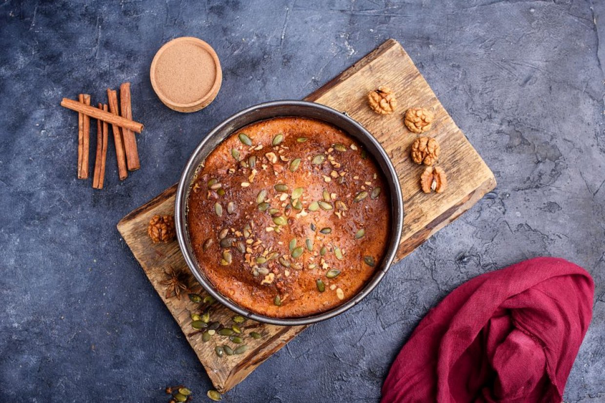 Пирог с тыквой и курагой Пирог с тыквой и курагой