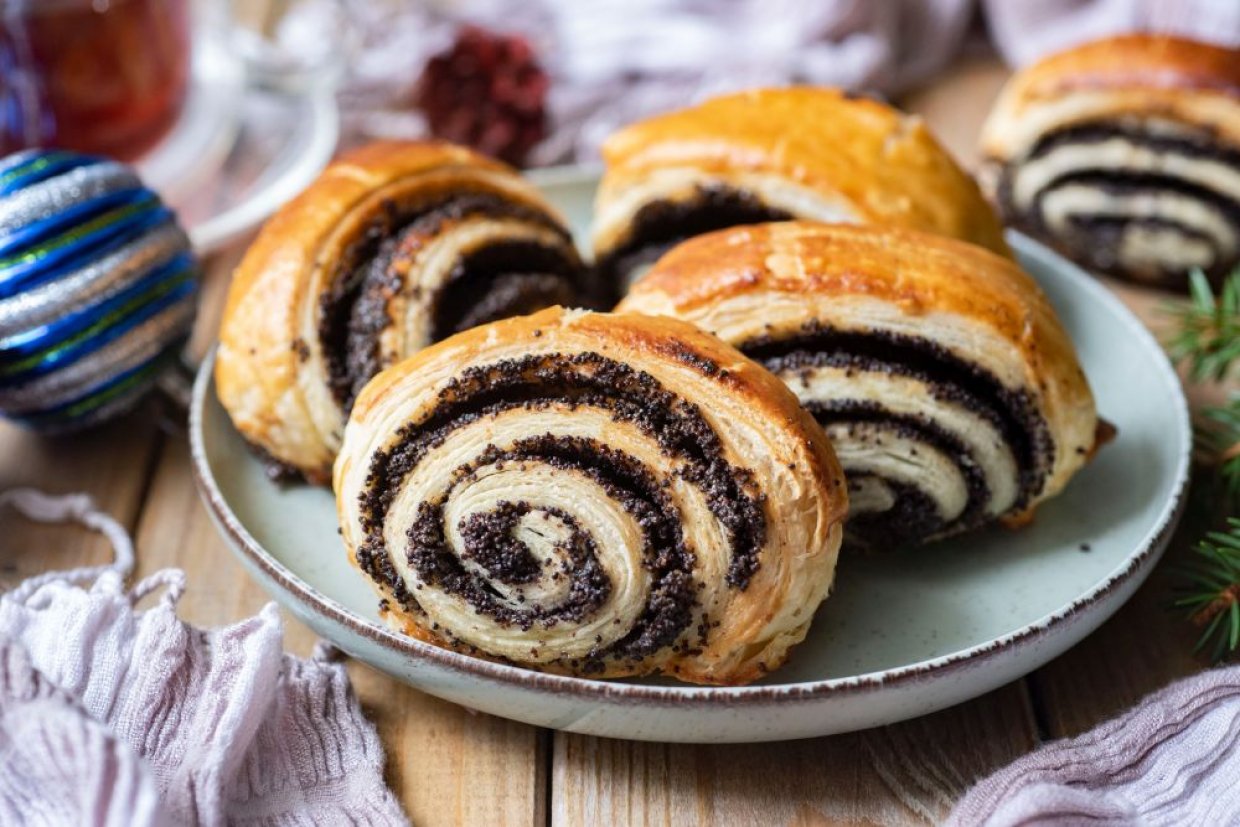 Слойки с маком Слойки с маком