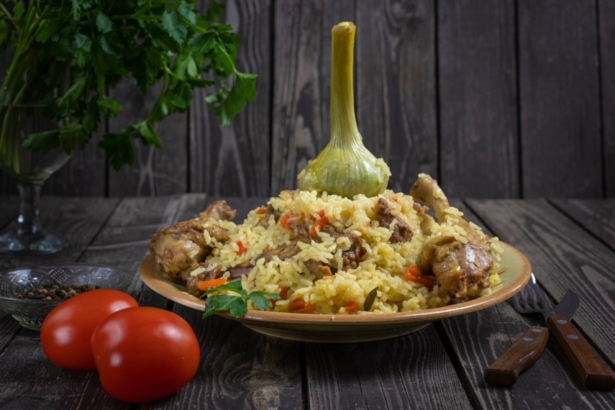 Плов с уткой в духовке Плов с уткой в духовке