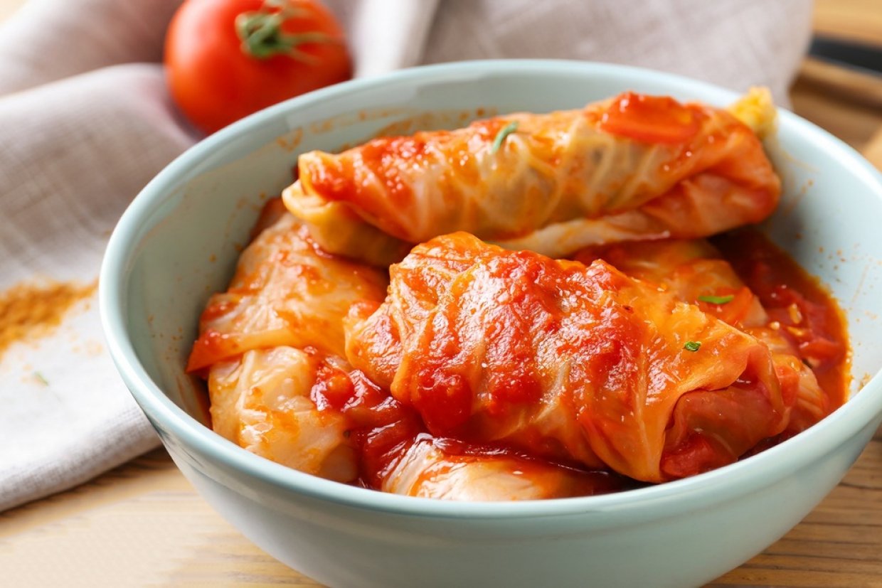 Голубцы с овощами и рисом Голубцы с овощами и рисом