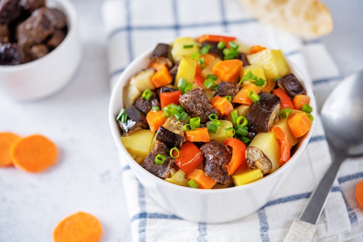 Овощное рагу с мясом Овощное рагу с мясом