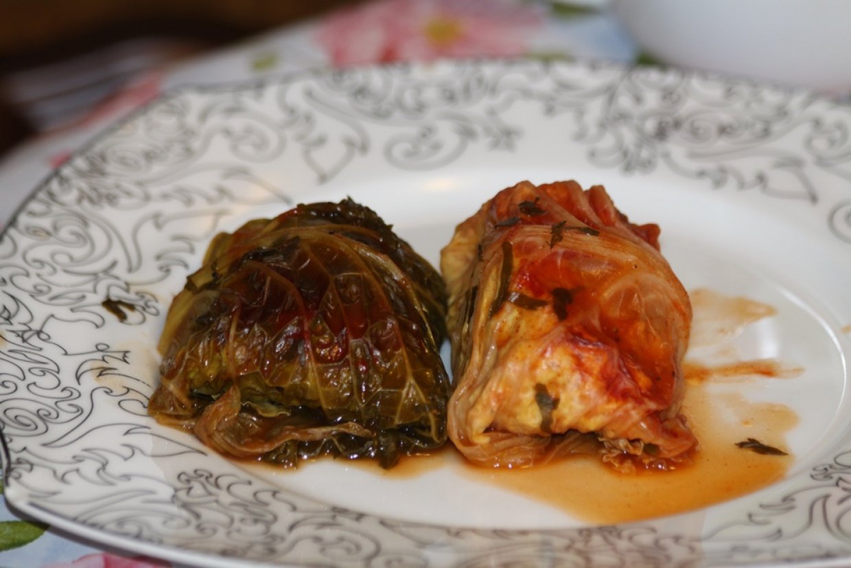 Постные голубцы с грибами и рисом Постные голубцы с грибами и рисом