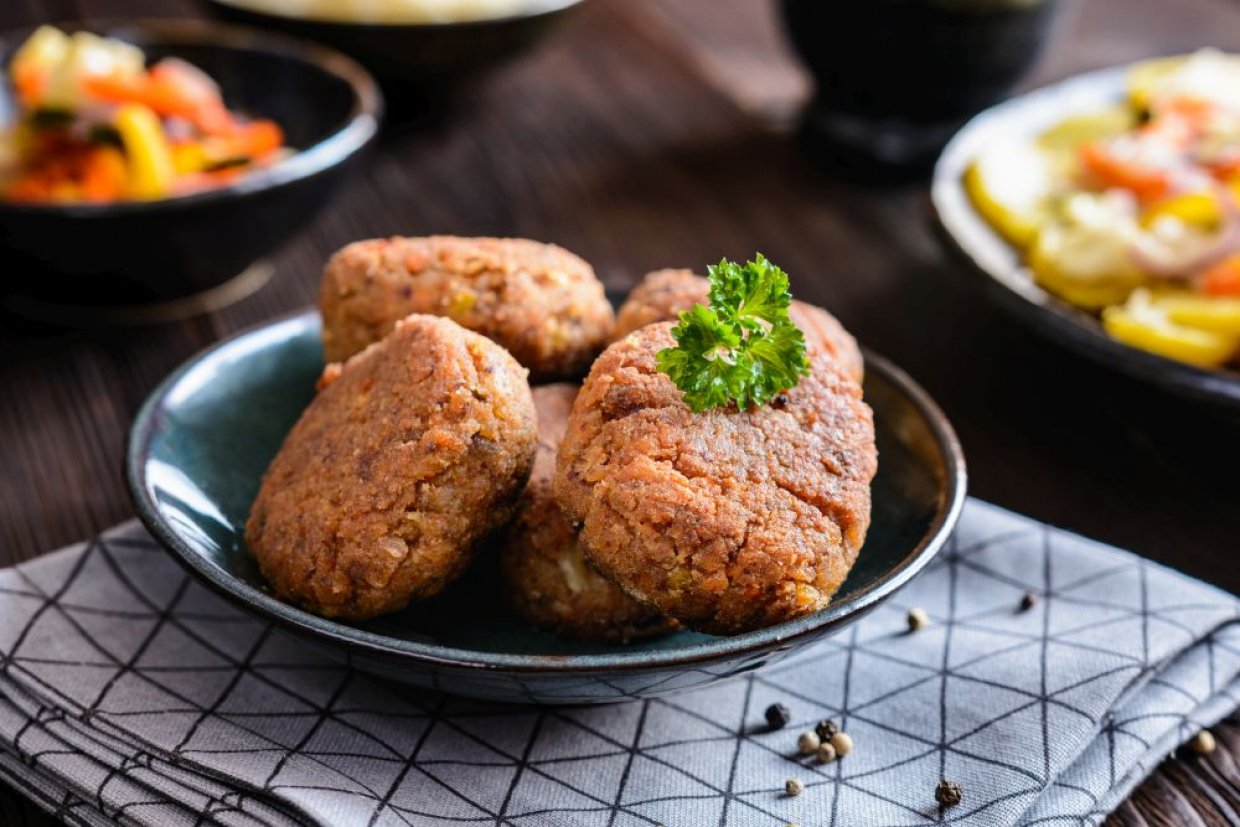 Котлеты из гречки и фасоли Котлеты из гречки и фасоли