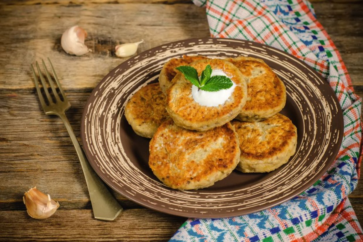 Куриные котлеты с баклажанами Куриные котлеты с баклажанами