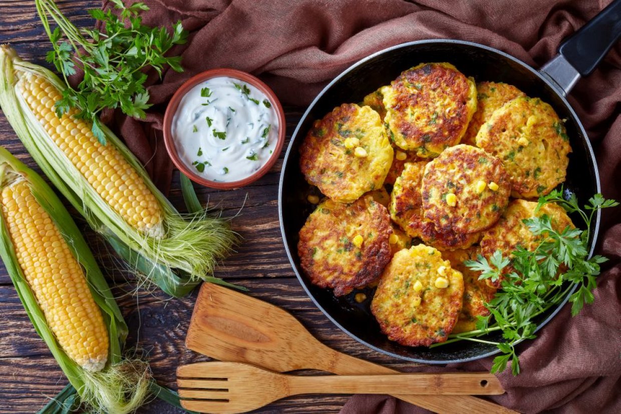 Куриные котлеты с кукурузой Куриные котлеты с кукурузой
