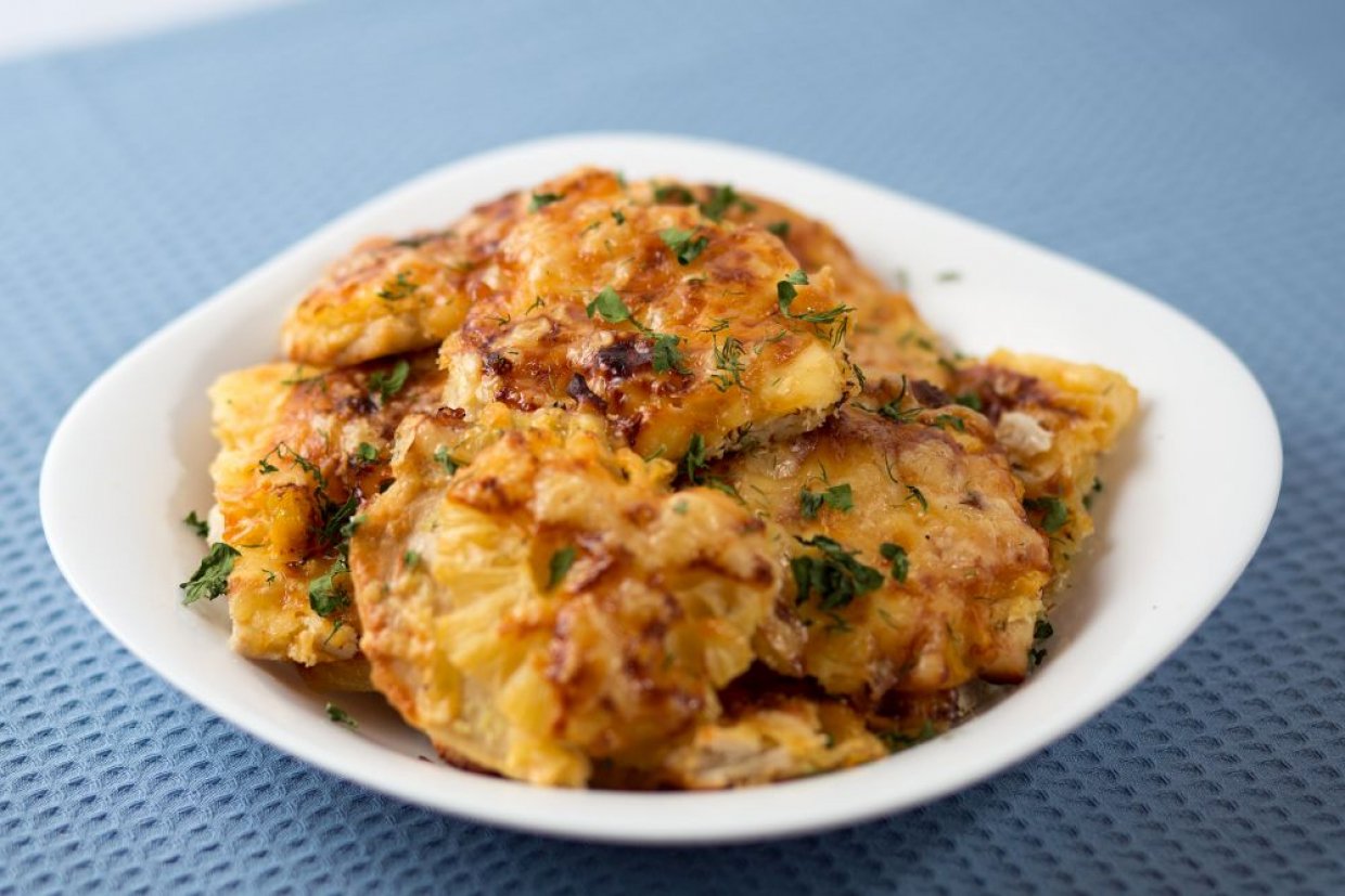 Куриные отбивные с ананасом Куриные отбивные с ананасом
