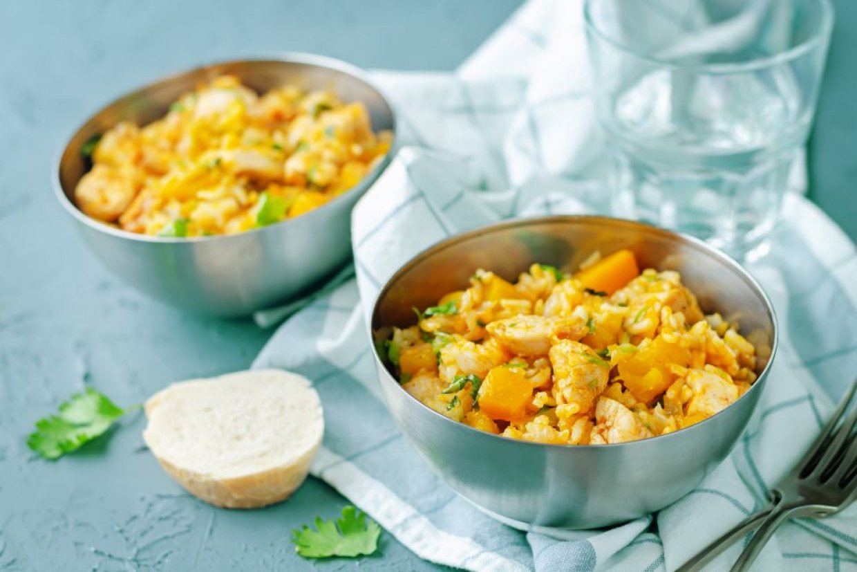 Плов с курицей и тыквой Плов с курицей и тыквой