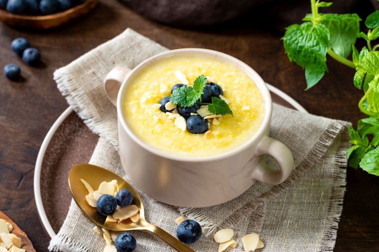 Кукурузная каша на кокосовом молоке Кукурузная каша на кокосовом молоке