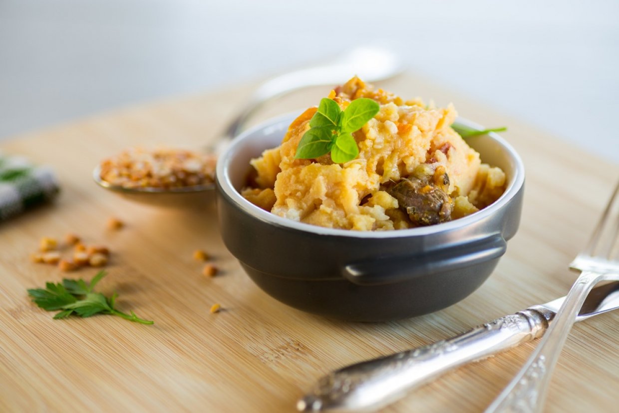 Гороховая каша с курицей