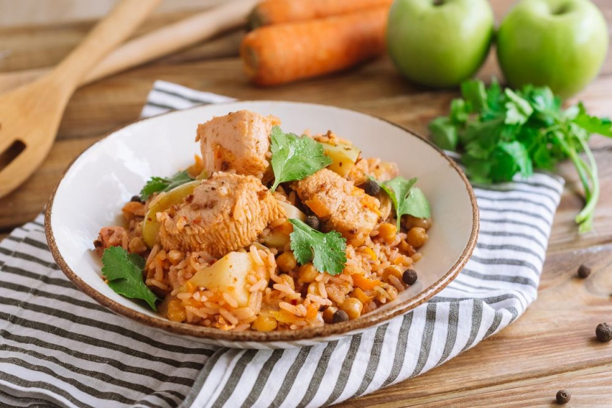 Плов с яблоками Плов с яблоками