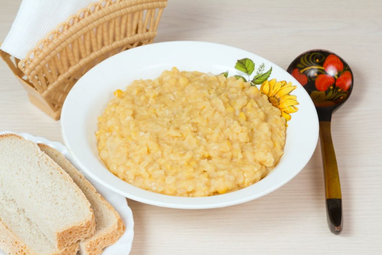 Пшенная каша с горохом