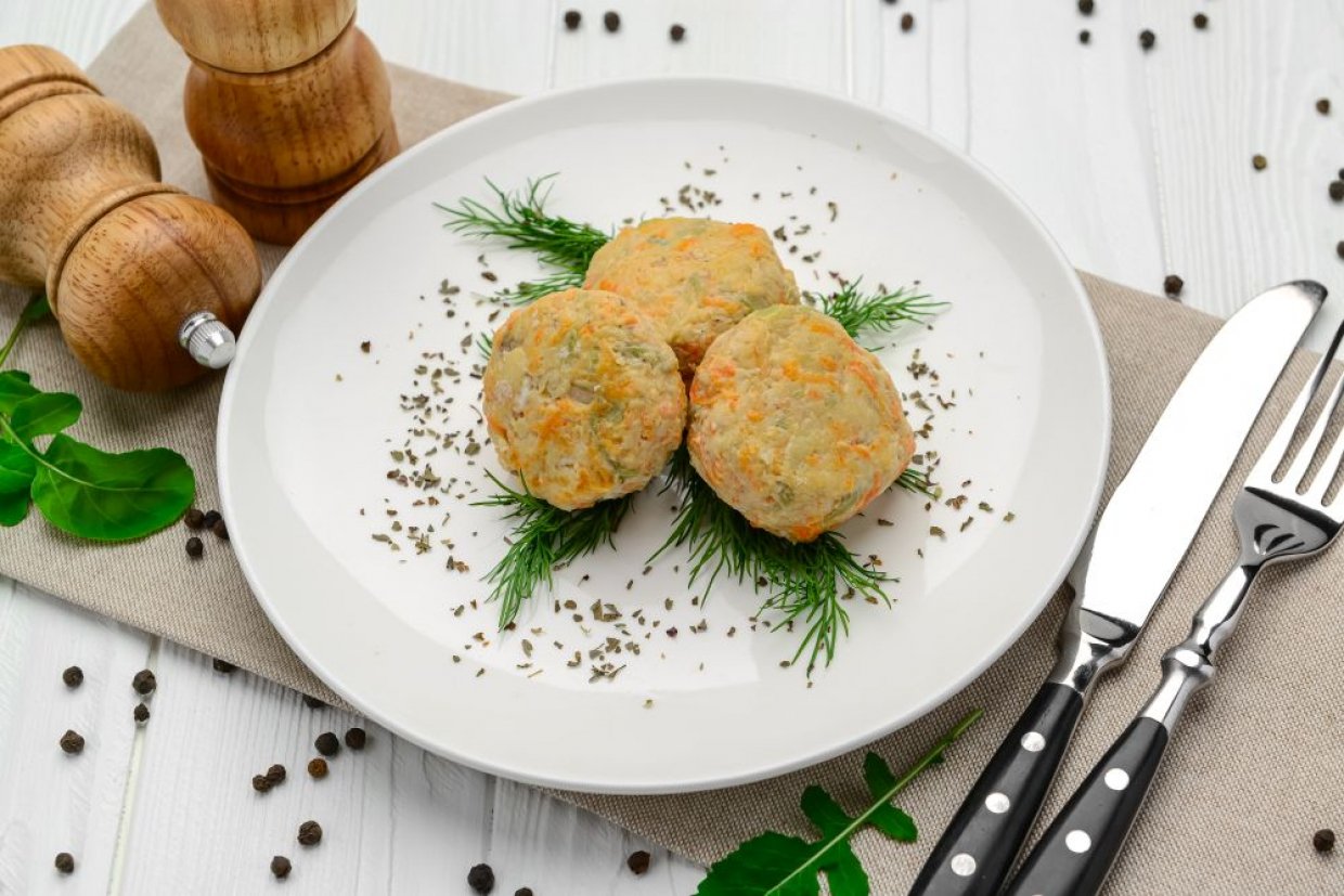 Рыбные котлеты на пару